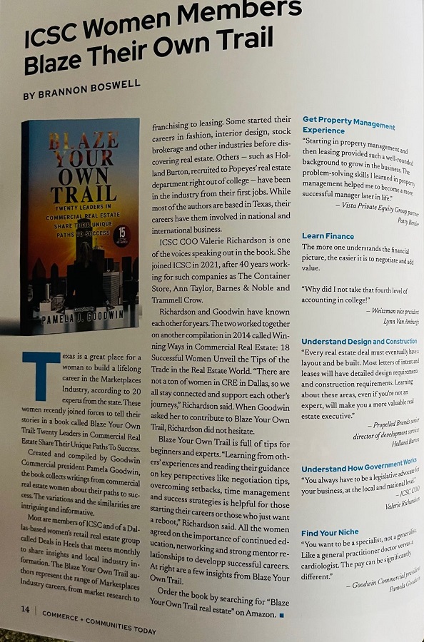 ICSC Commerce + Communities Today — Women Members Blaze Their Own Trail featuring Tanya Ragan