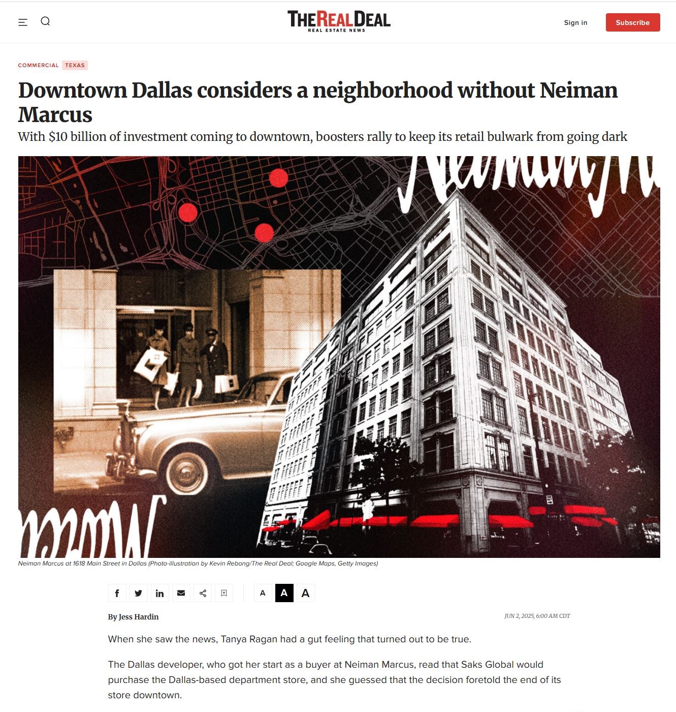 Downtown Dallas considers a neighborhood without Neiman Marcus - as seen on The Real Deal