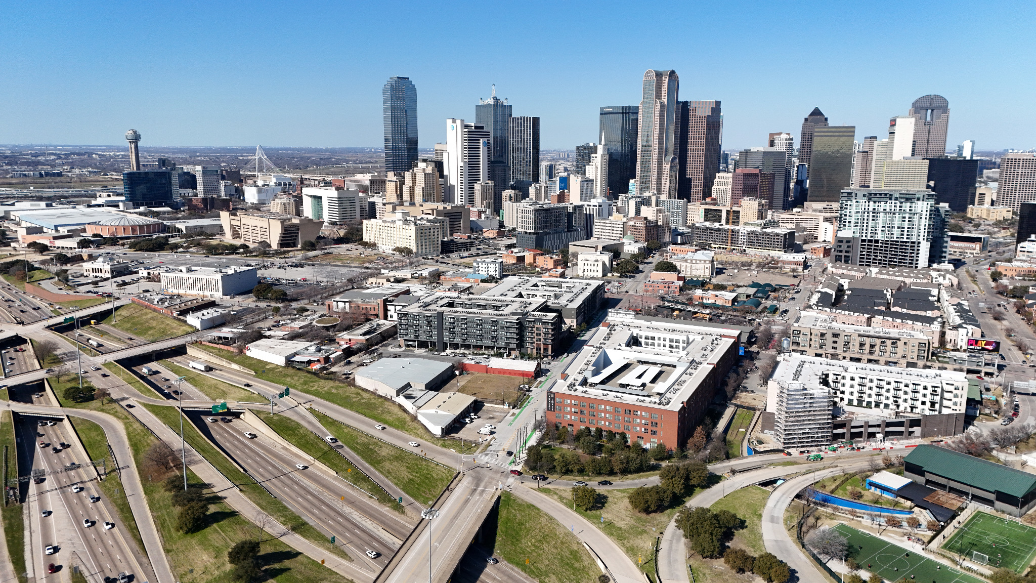 Downtown Dallas City Hall Vote Convention Center Corridor